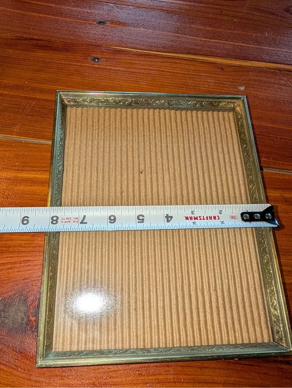 Vintage Ornate Gold Tone Picture Frame with Stand